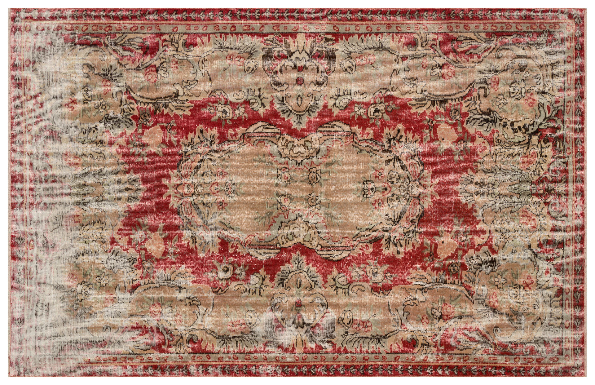 Principle and Legend Distressed Vintage Rug - SKU 10180 - Detail View