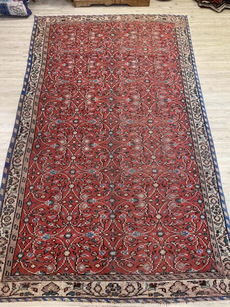 Legendary Lace-Weave Distressed Vintage Rug - SKU 10230 - Detail View
