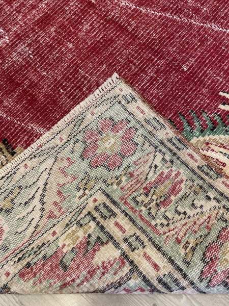Handwoven Rug with Natural Dyes - SKU 10310 - Detail View