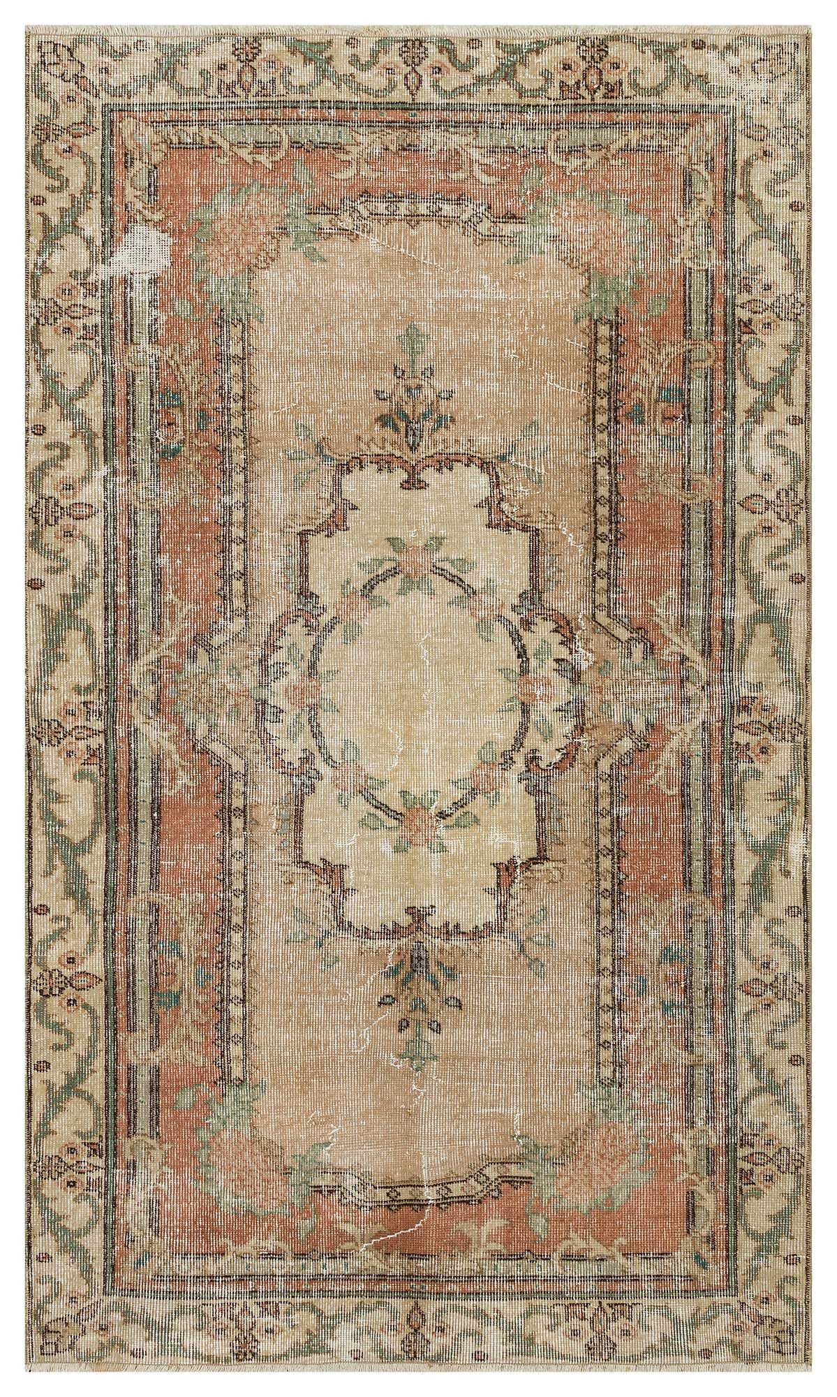 Hand-Woven Vintage Distressed Rug - SKU 10341 - Detail View
