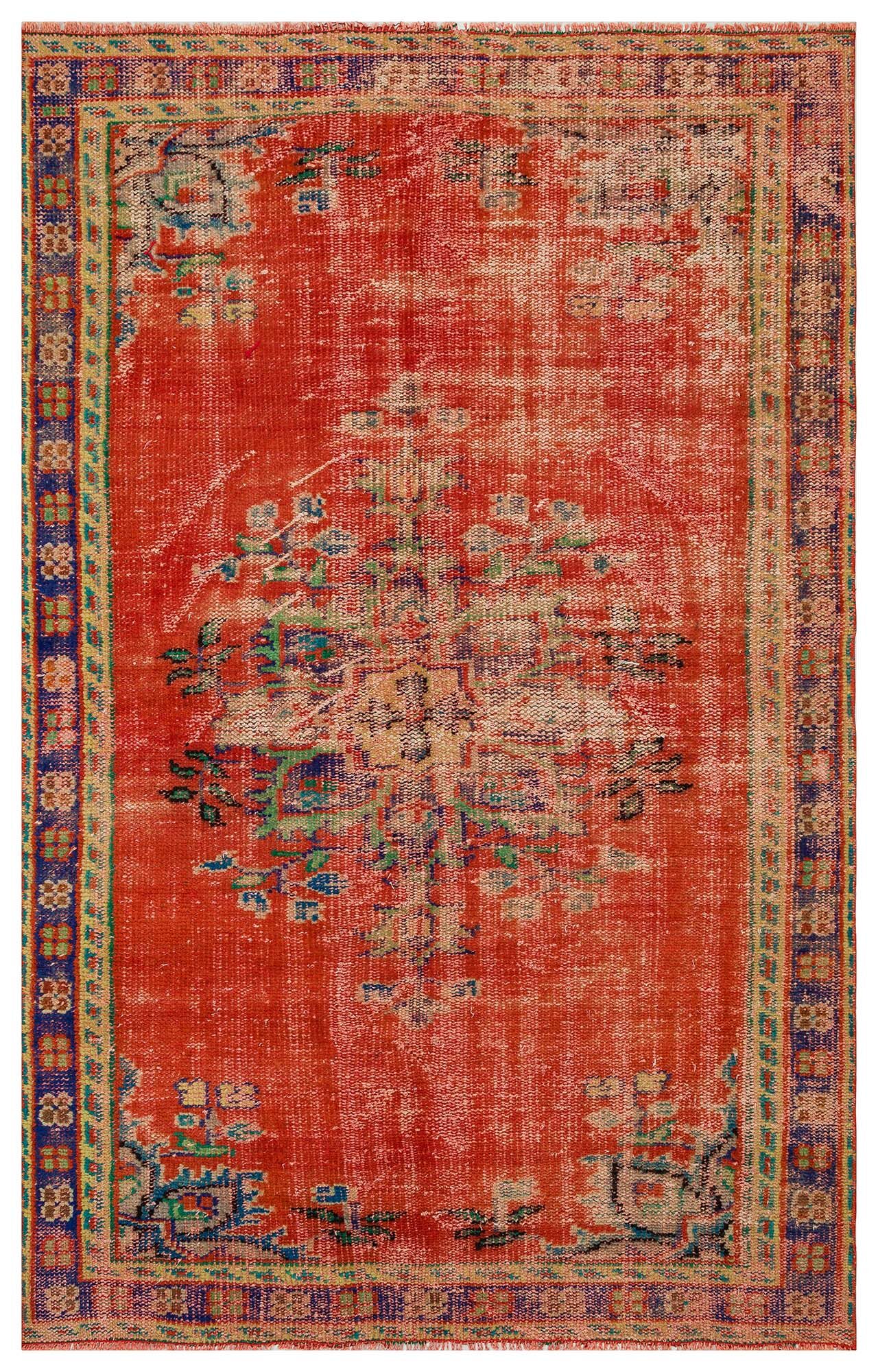 Unique Vintage Distressed Rug - SKU 10373 - Detail View