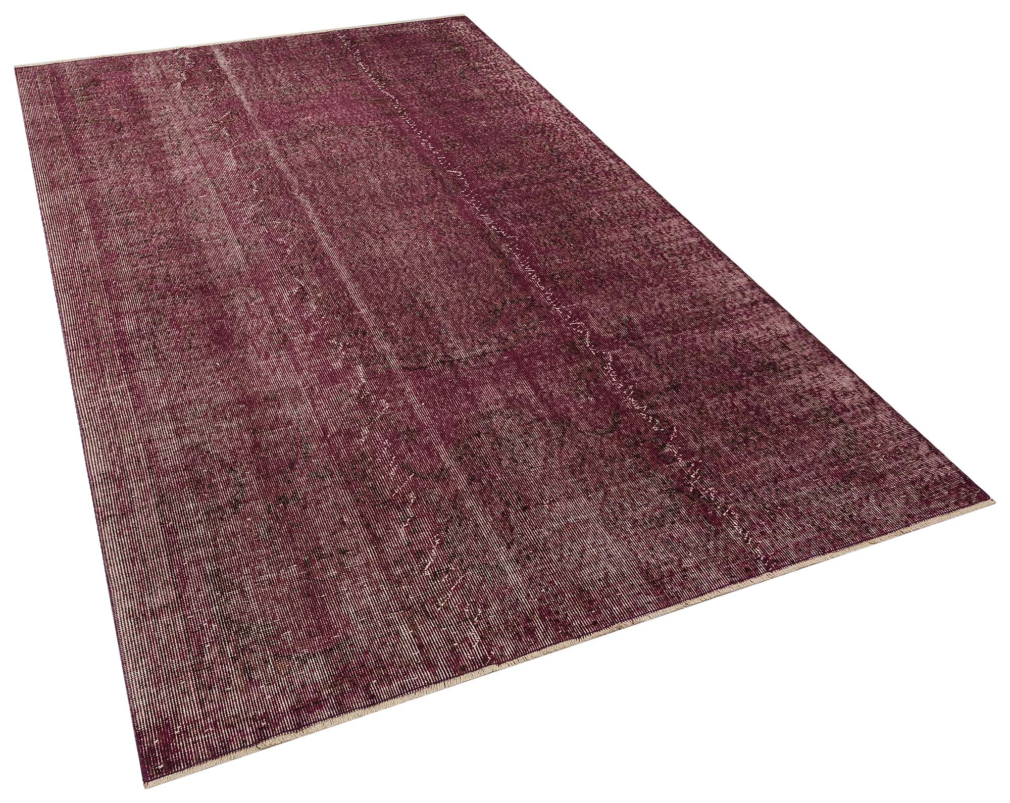 Handwoven Vintage Distressed Rug, Handmade rug, cotton wool/weave, size 166 × 268 cm, from Yahyalı, SKU 10381