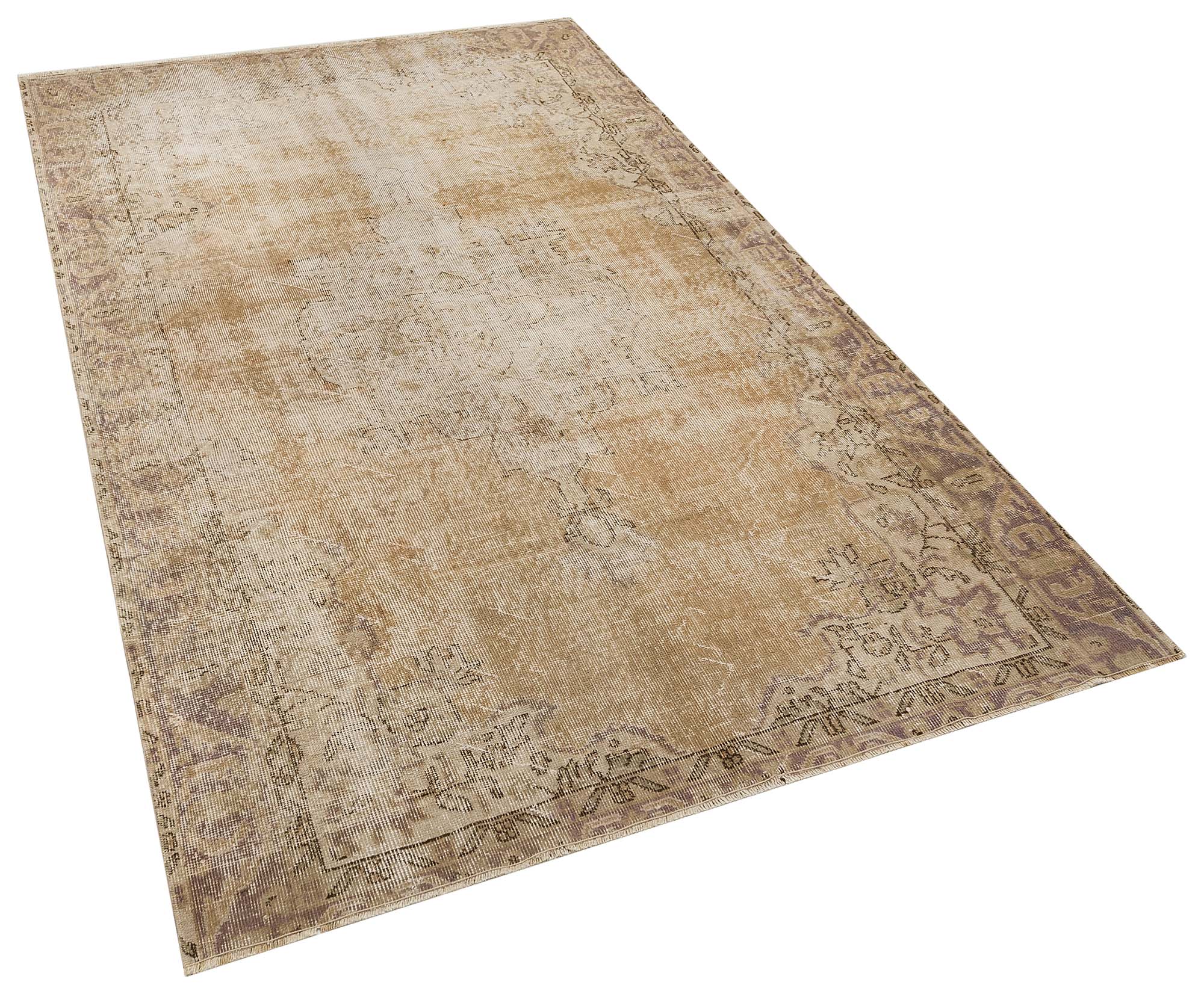 Unique Vintage Distressed Rug, Handmade rug, wool wool/weave, size 150 × 242 cm, from Anatolia, SKU 10393