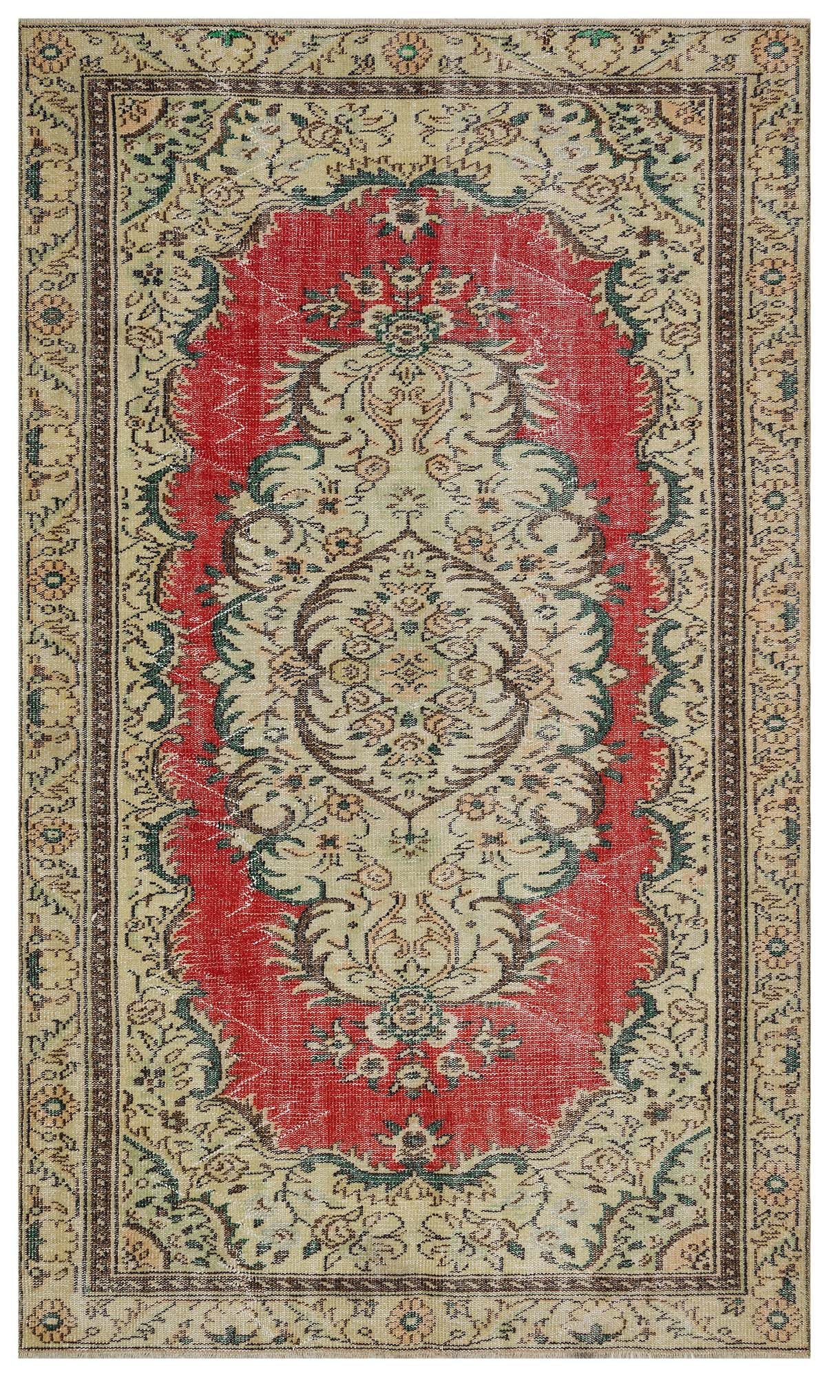 Distressed Vintage Rug - SKU 10400 - Detail View