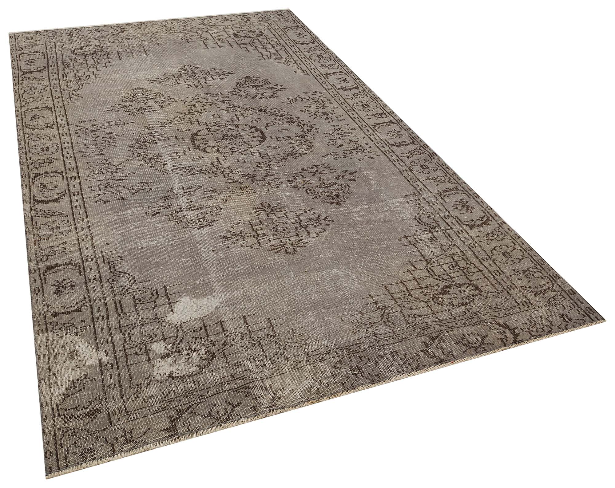 Handwoven Vintage Rug, Handmade rug, wool & cotton wool/weave, size 176 × 278 cm, from Antalya, SKU 10442