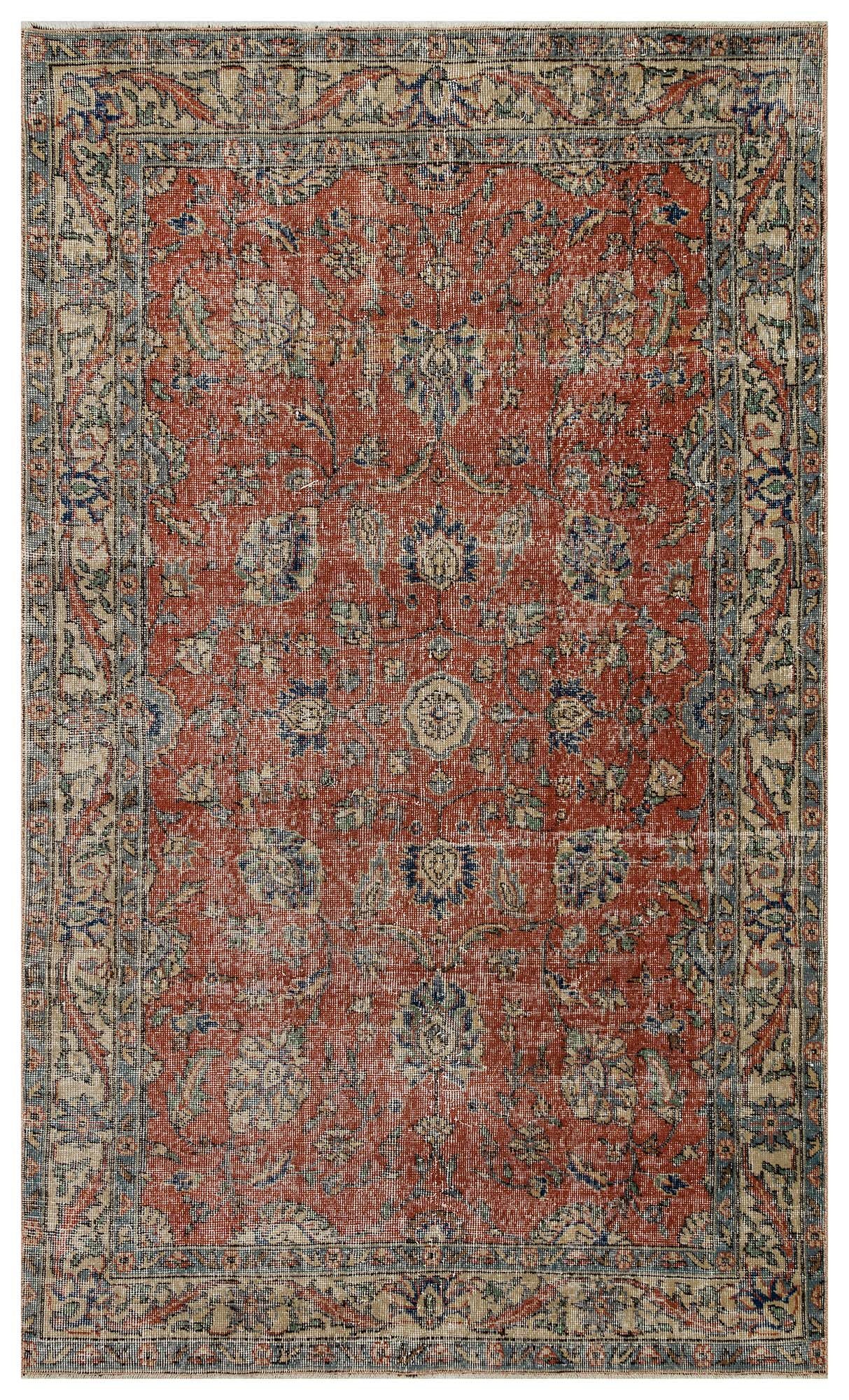 Distressed Vintage Rug - SKU 10446 - Detail View