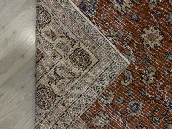 Vintage Distressed Hand-Woven Rug - SKU 10454 - Detail View