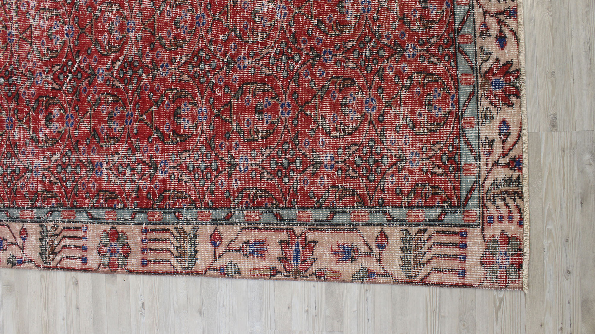 Vintage Handmade Wool Rug - SKU 10514 - Detail View