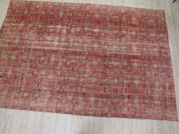 Vintage Handmade Rug, Distressed - SKU 10540 - Detail View
