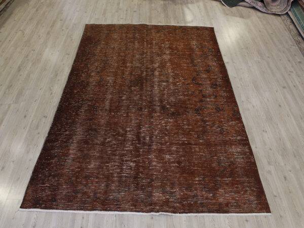 Vintage-Style Handmade Wool Rug - SKU 10658 - Detail View
