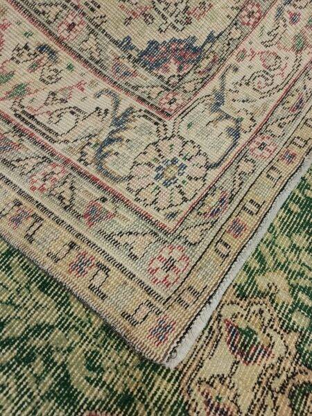 Distressed Wool Handwoven Rug - SKU 10831 - Detail View