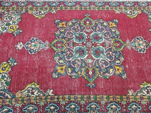 Vintage Distressed Wool Rug - SKU 10837 - Detail View