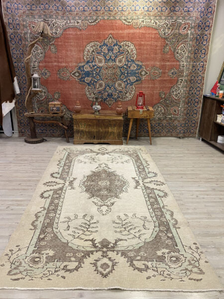 Unique Handmade Rug, Handmade rug, wool & silk wool/weave, size 155 × 272 cm, from Demirci, SKU 1267