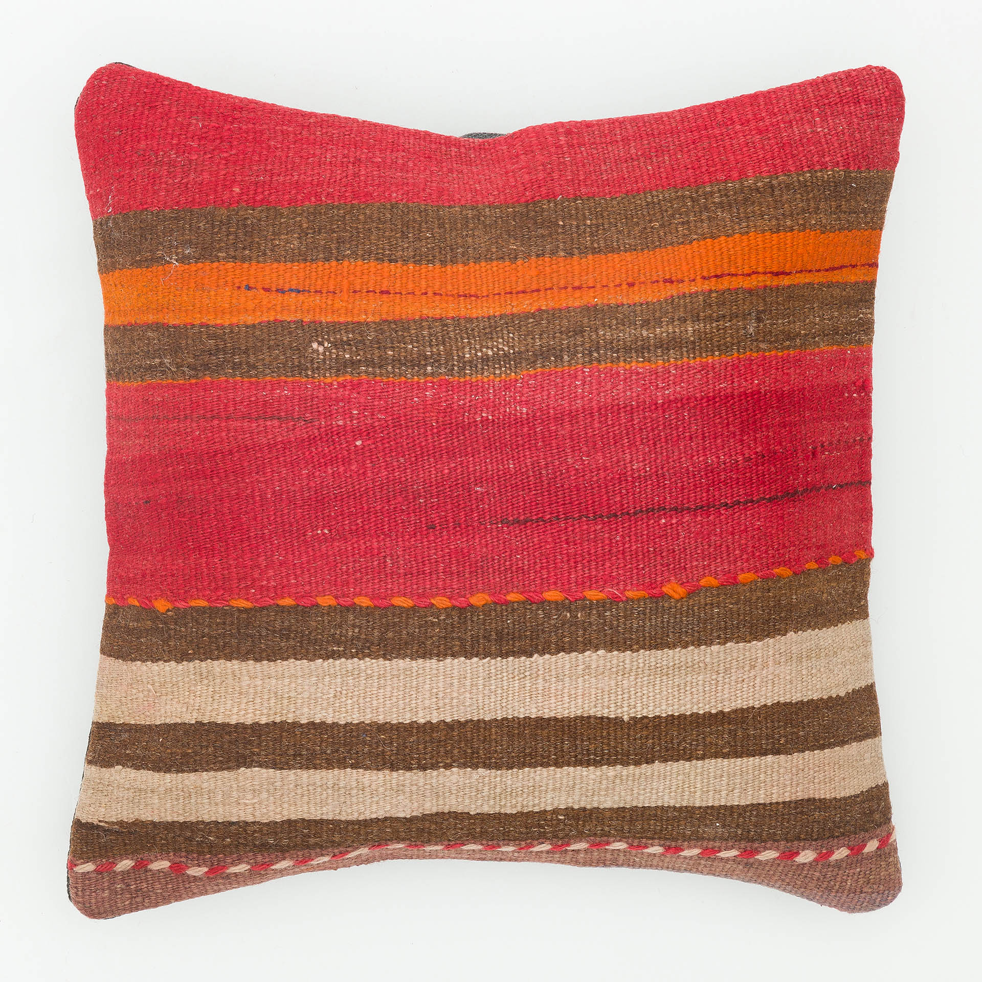Hand-Woven Pillowcase, Pillowcases rug, cotton wool/weave, size 40 × 40 cm, from Ladik, SKU 13681