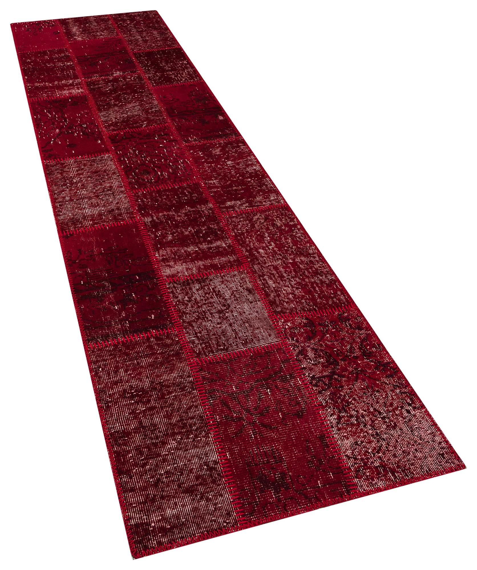 Handmade Patchwork Rug, Handmade rug, wool wool/weave, size 80 × 300 cm, from Anatolia, SKU 5942