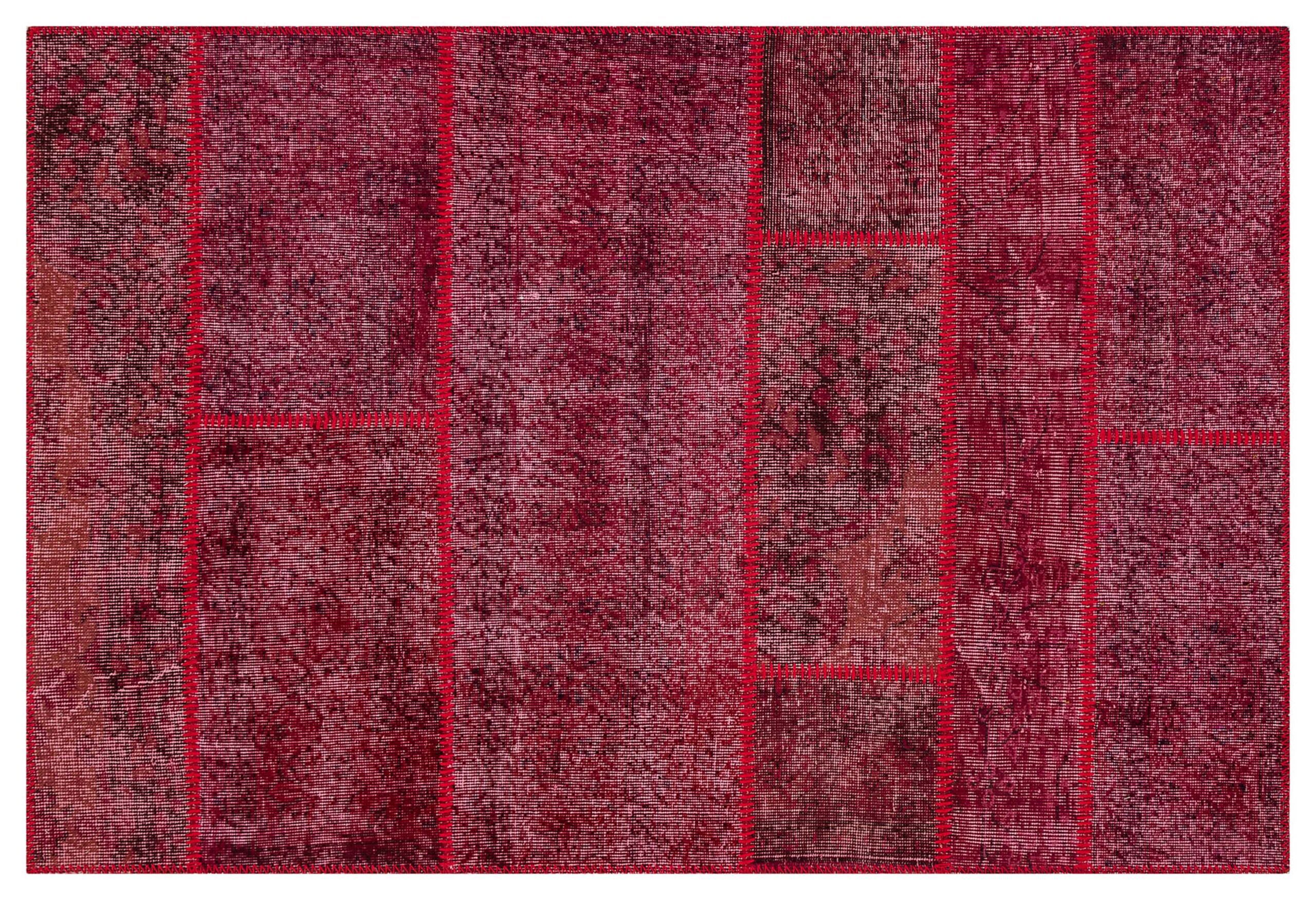 Classic Modern Patchwork Distressed Rug - SKU 5986 - Detail View