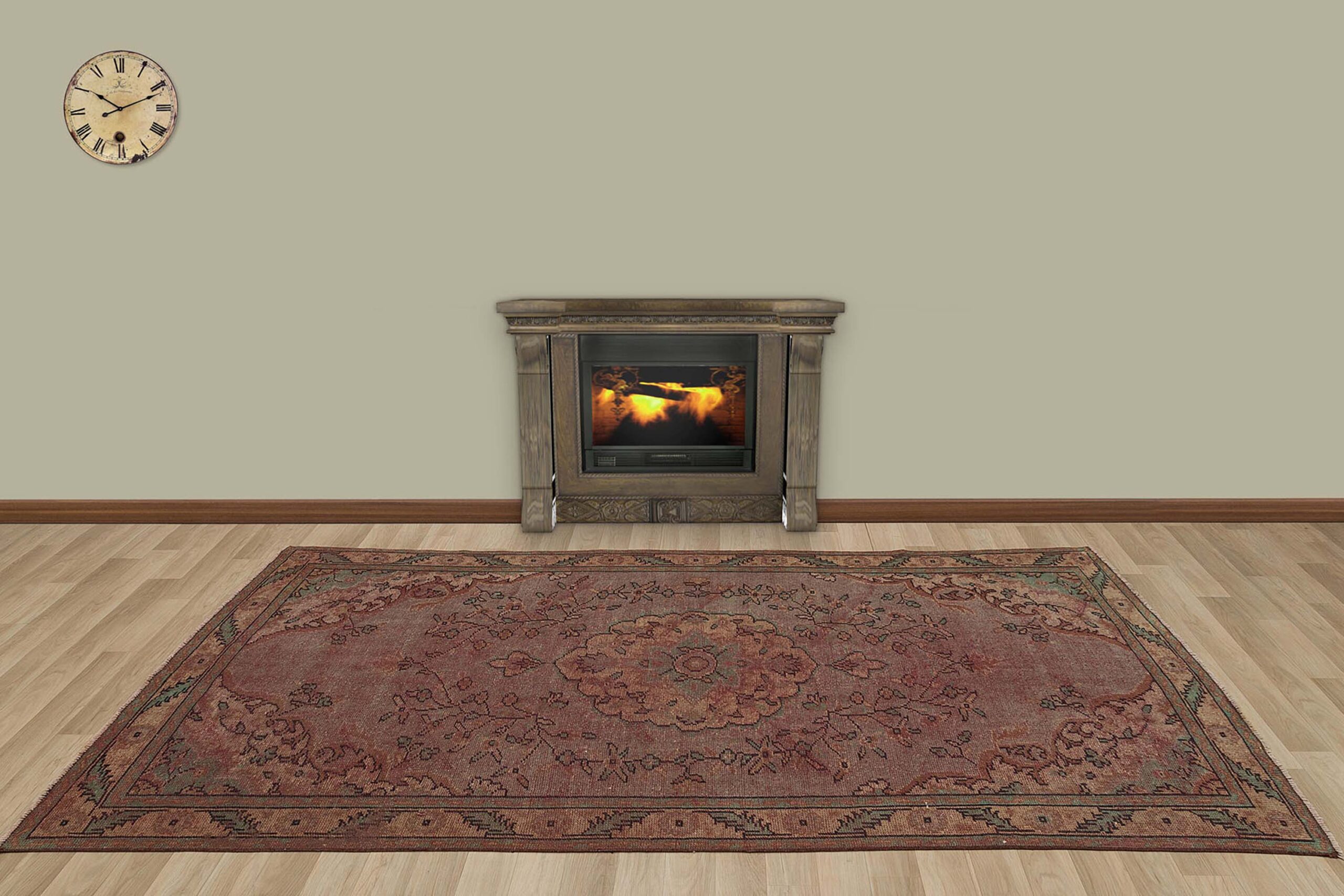 Handmade Antique Wool Rug, Handmade rug, wool wool/weave, size 161 × 273 cm, from Konya, SKU 7280