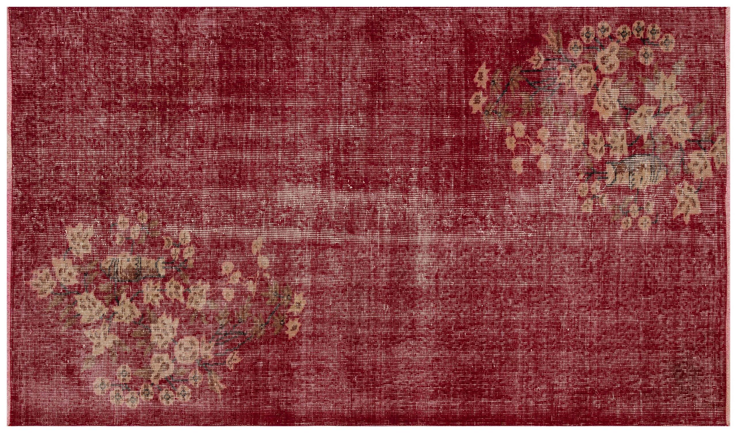 Vintage-Textured Distressed Rug - SKU 7359 - Detail View