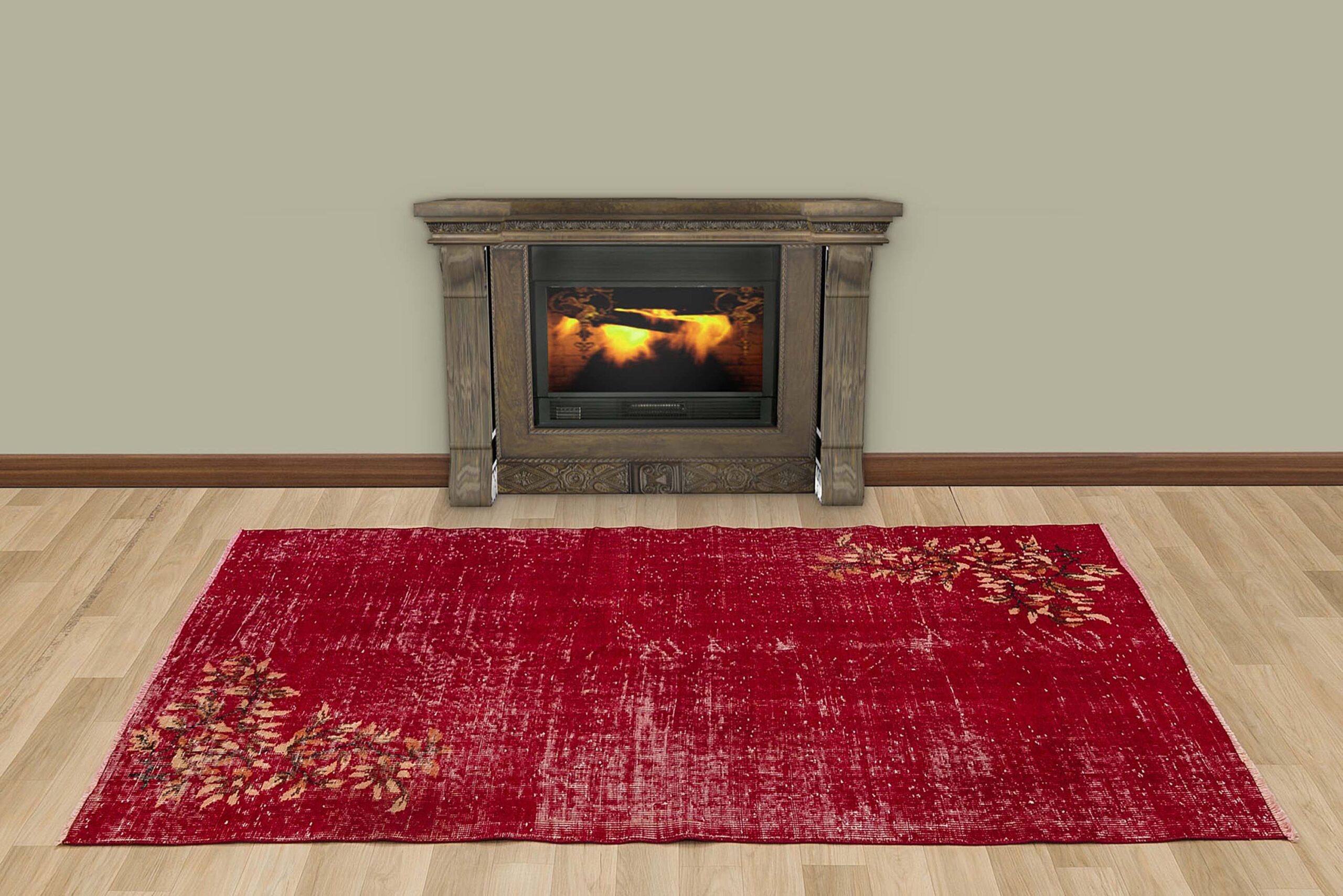 Distressed Vintage Handwoven Rug, Handmade rug, wool wool/weave, size 160 × 205 cm, from Bursa, SKU 7373