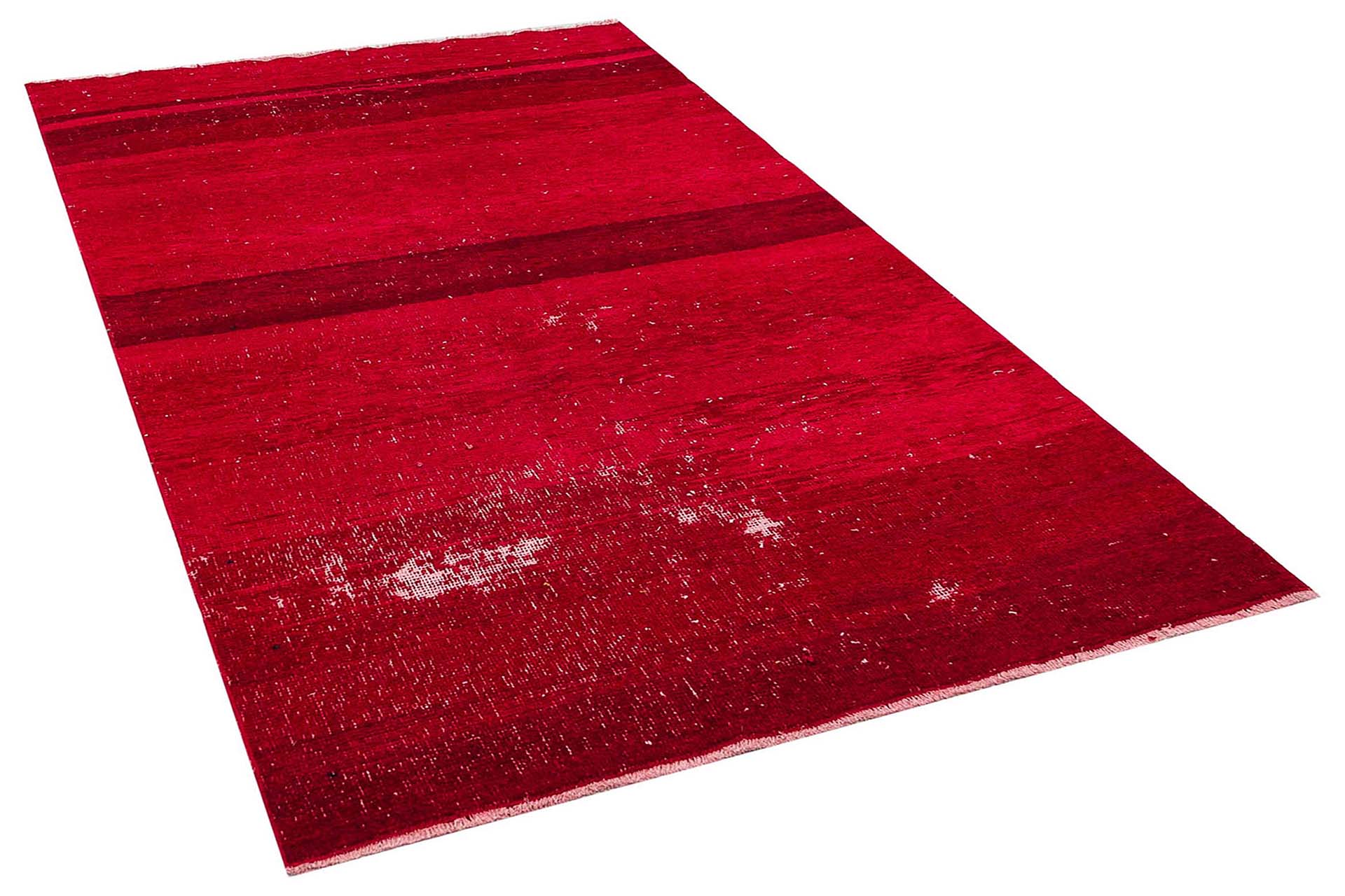 Vintage-Textured Distressed Rug, Handmade rug, wool wool/weave, size 114 × 198 cm, from Milas, SKU 7763