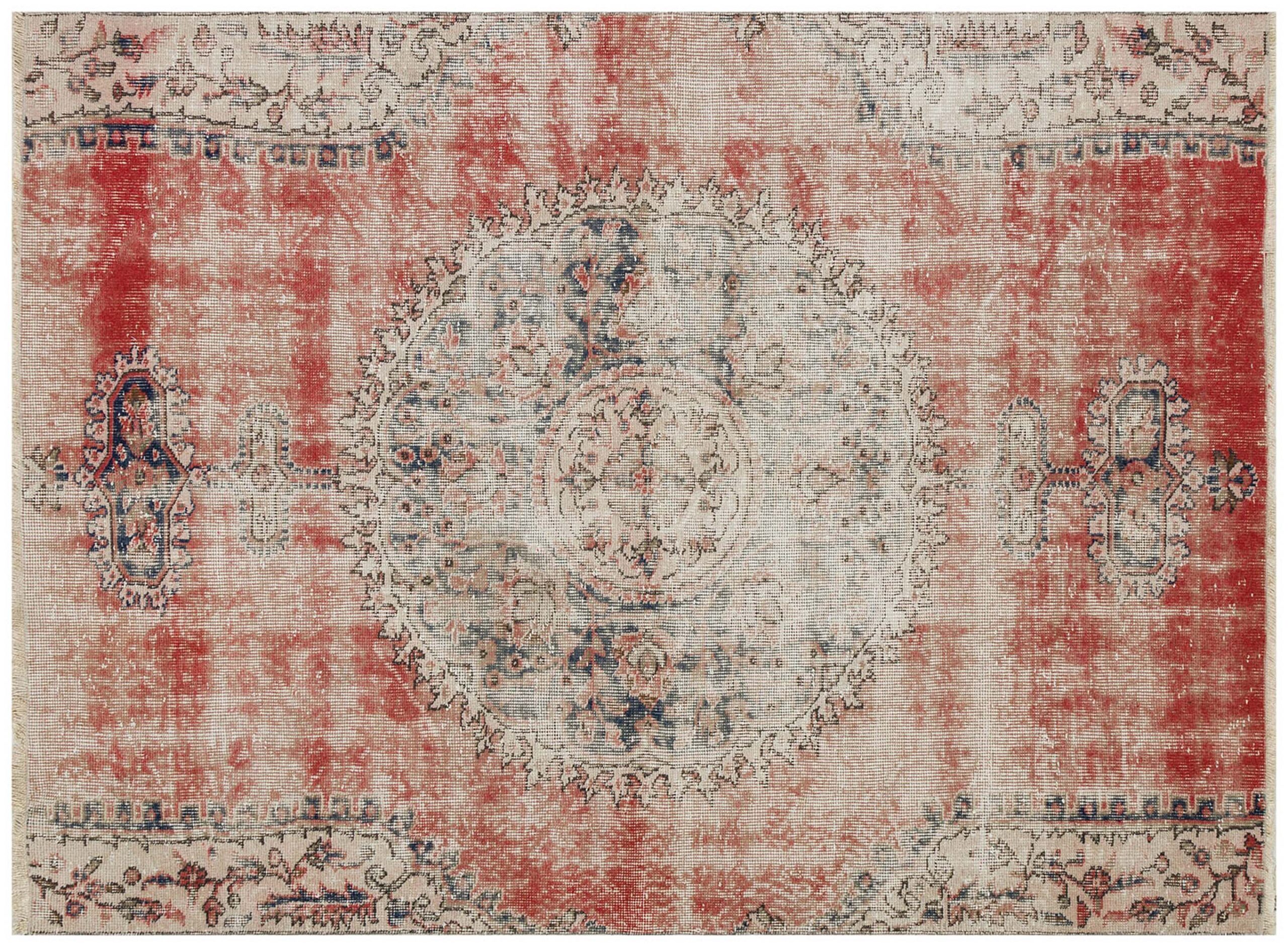Exclusive Vintage Distressed Hand-Woven Rug - SKU 8373 - Detail View