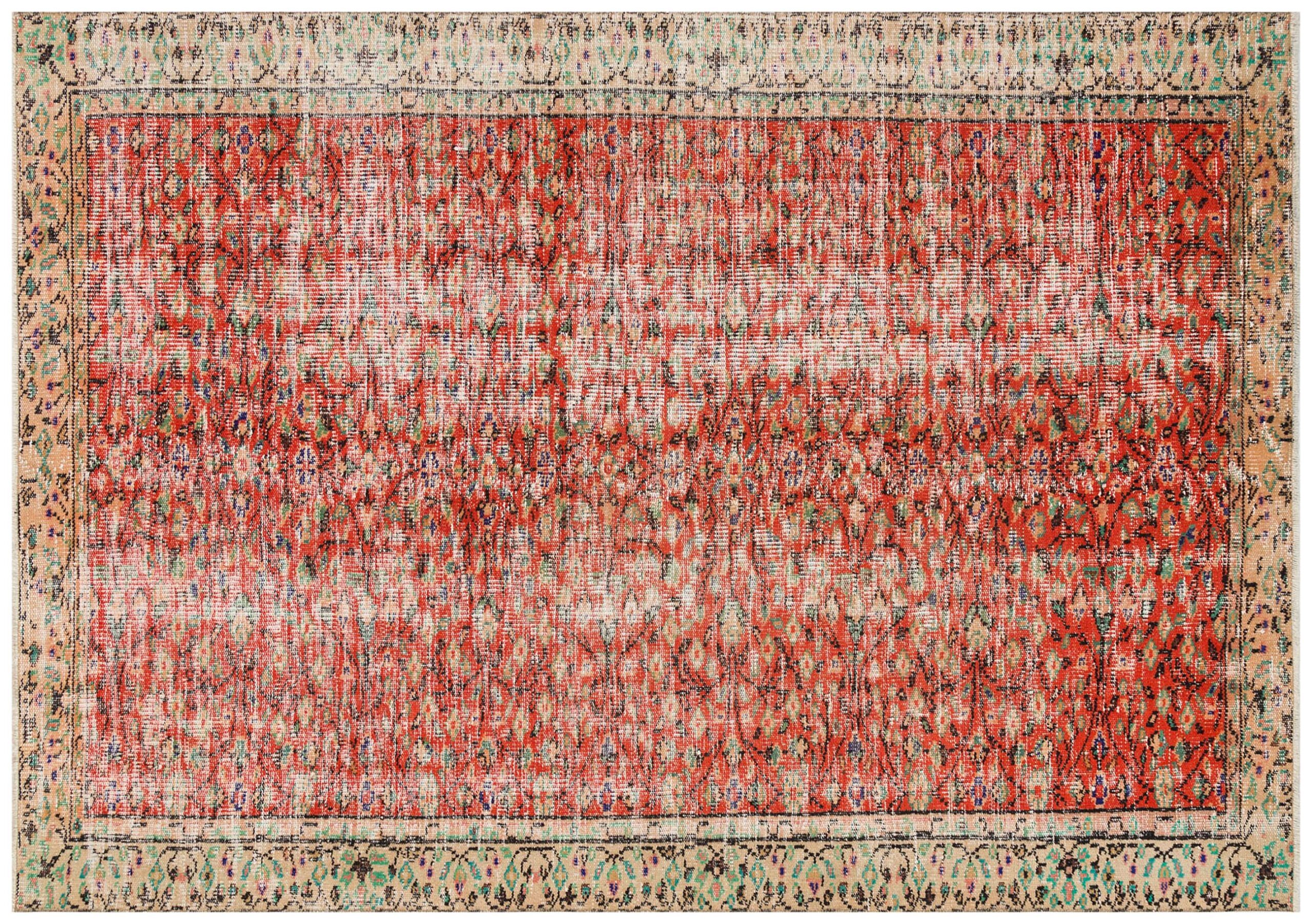 Vintage Hand-Woven Rug of Unparalleled Beauty - SKU 8936 - Detail View