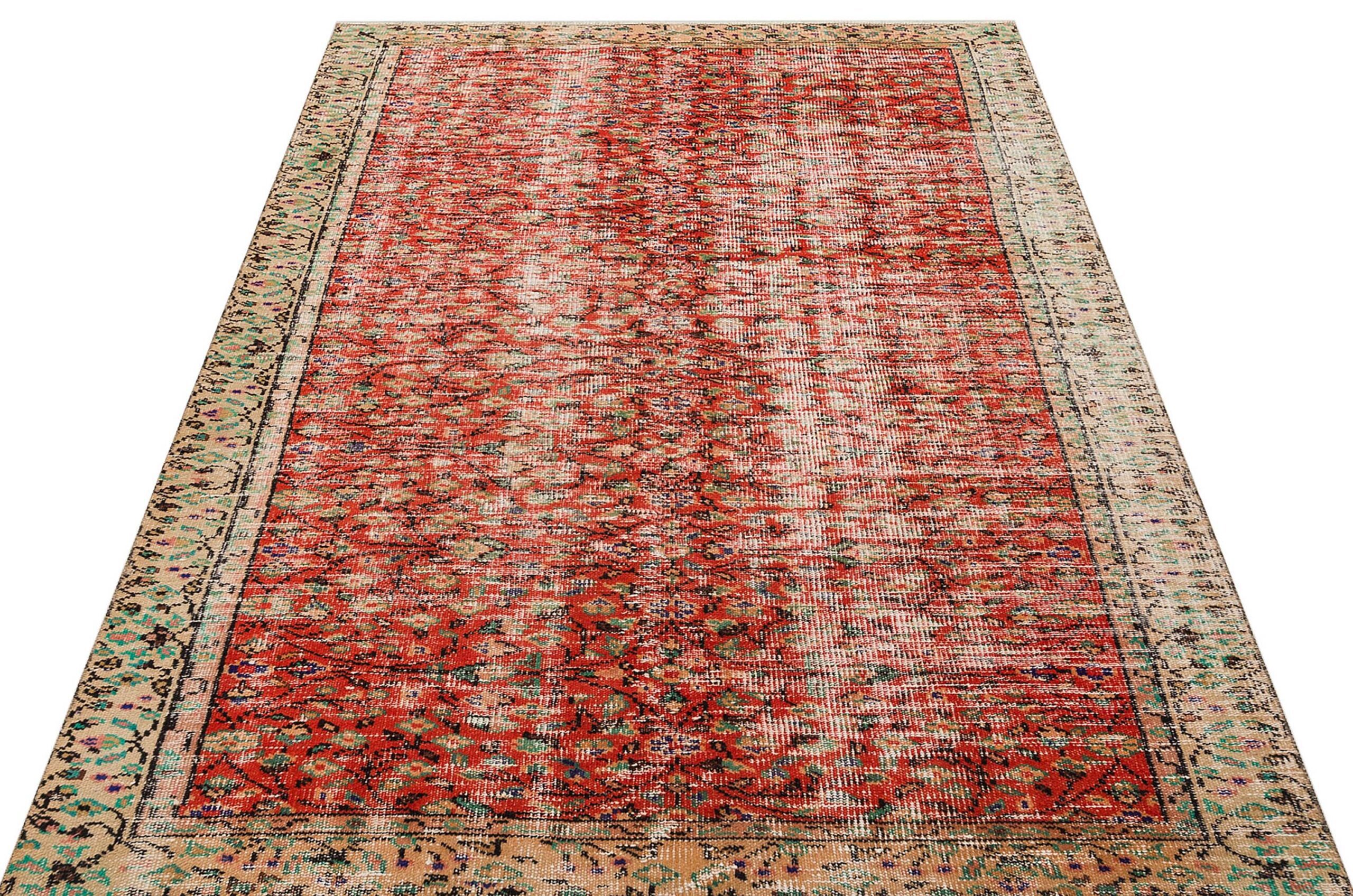 Vintage Hand-Woven Rug of Unparalleled Beauty, Handmade rug, cotton wool/weave, size 148 × 212 cm, from Kars, SKU 8936