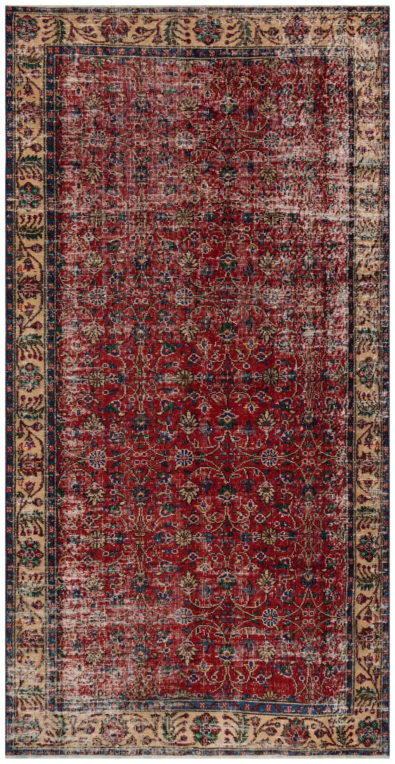 Traditional Vintage Handmade Rug - SKU 9096 - Detail View