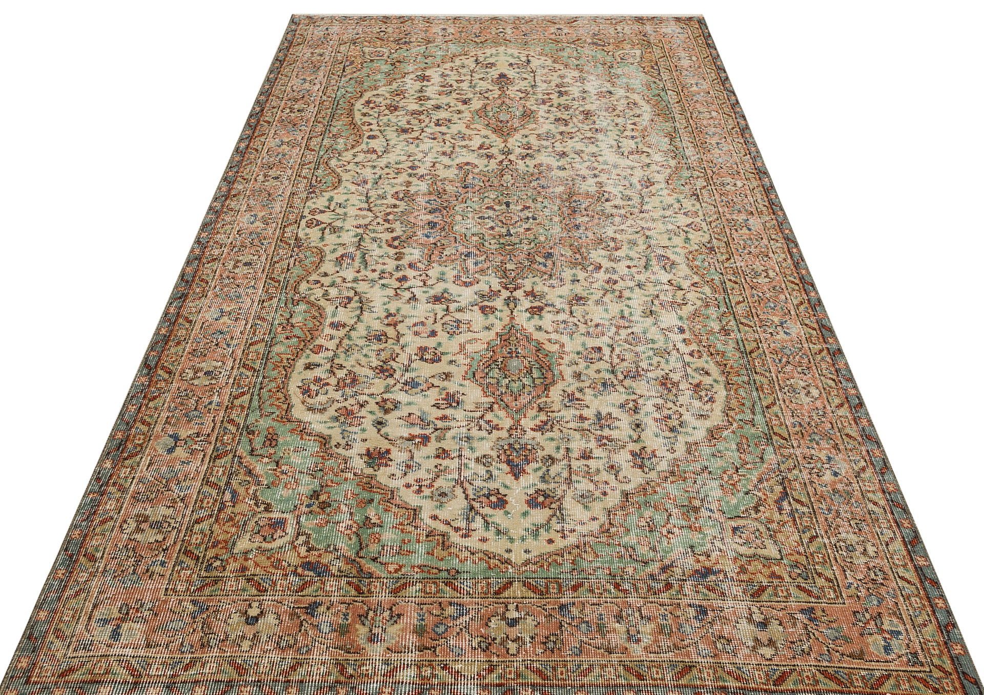 Anatolian Traditional Handmade Rug, Handmade rug, cotton wool/weave, size 156 × 263 cm, from Anatolia, SKU 9165