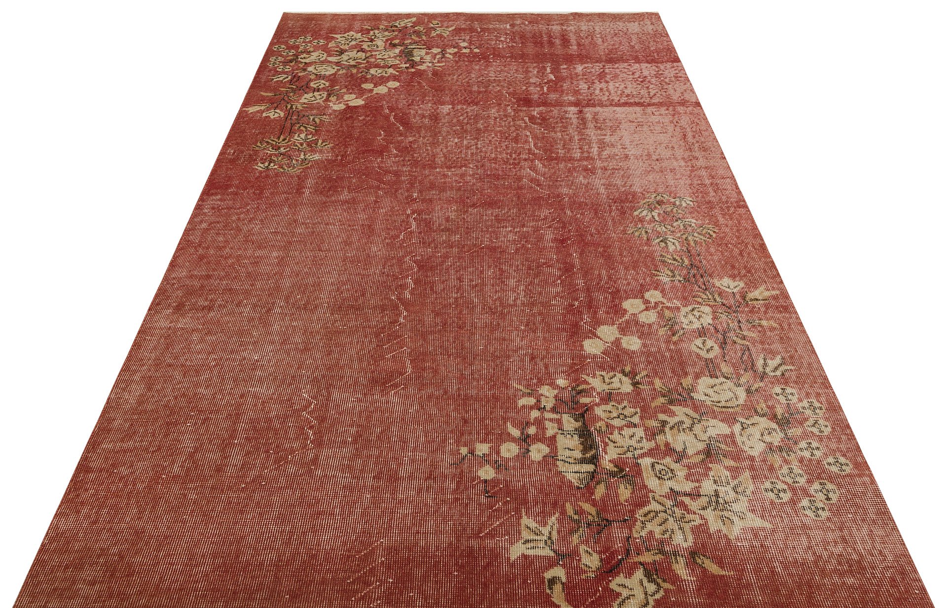 Anatolian Vintage Distressed Handwoven Rug in Unique Colors and Patterns, Handmade rug, wool wool/weave, size 165 × 275 cm, from Kars, SKU 9626