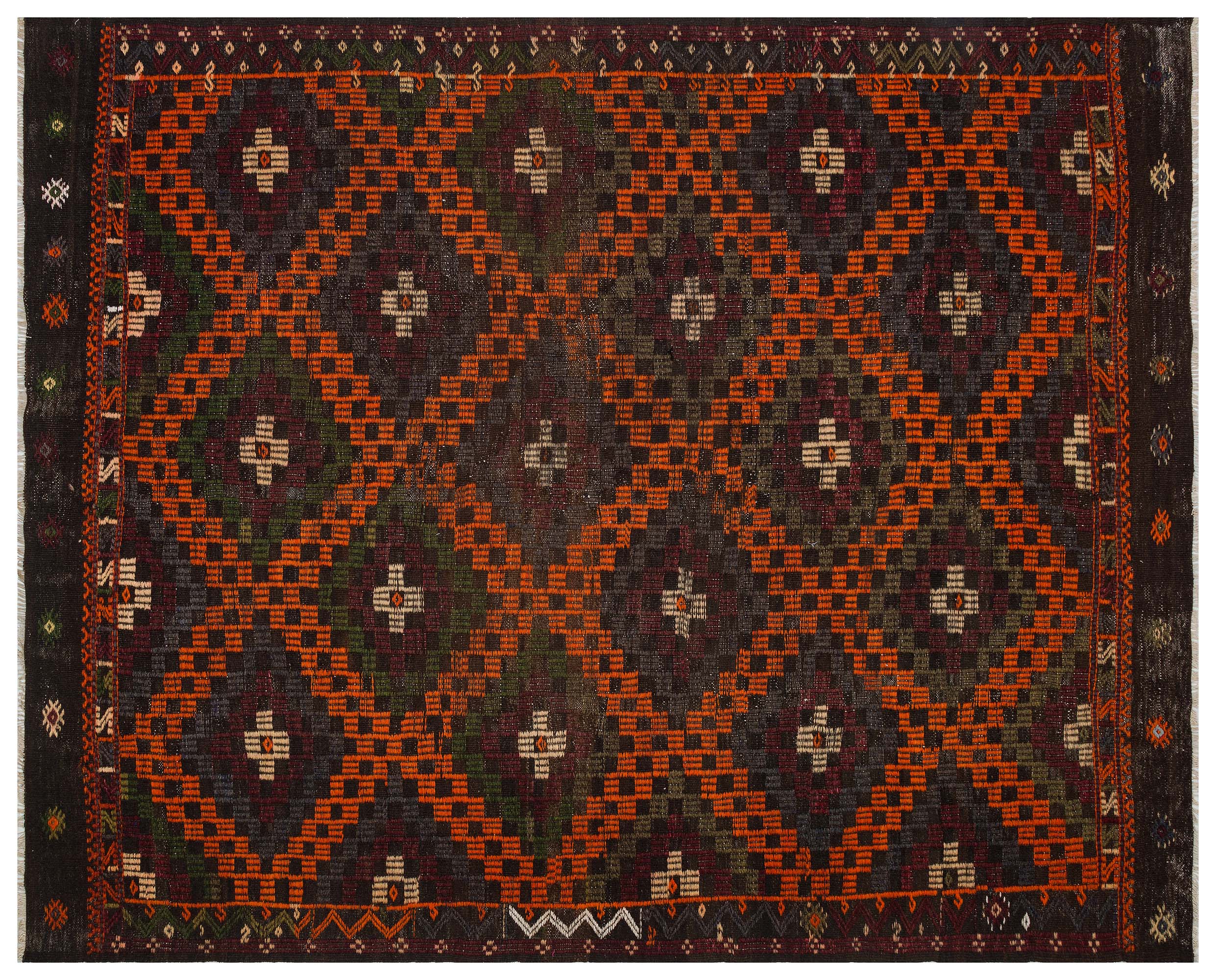 Vintage Wool Kilim - SKU 9863 - Detail View
