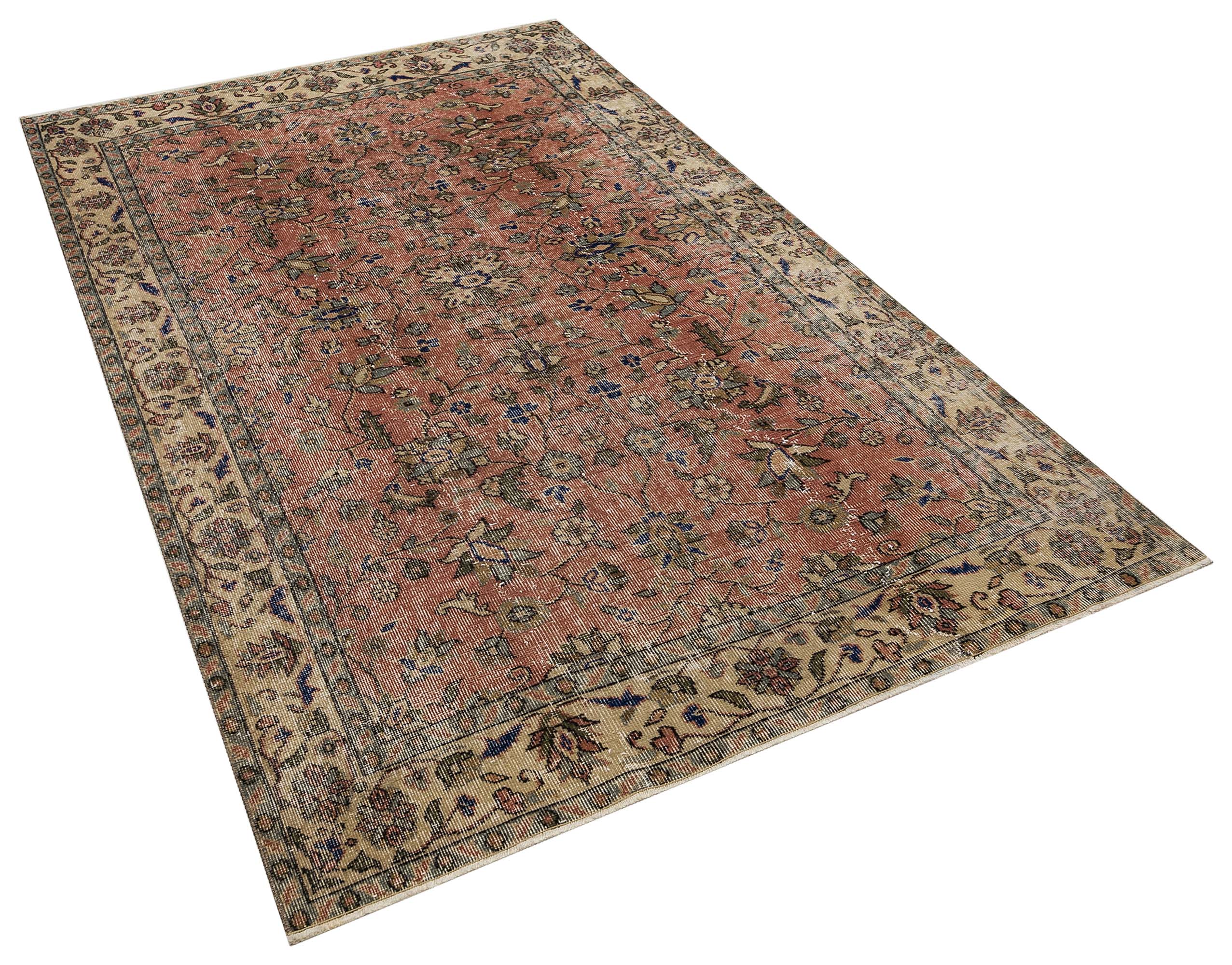 Vintage, One-of-a-Kind Handwoven Wool Rug, Handmade rug, wool & cotton wool/weave, size 147 × 246 cm, from Bursa, SKU 9954