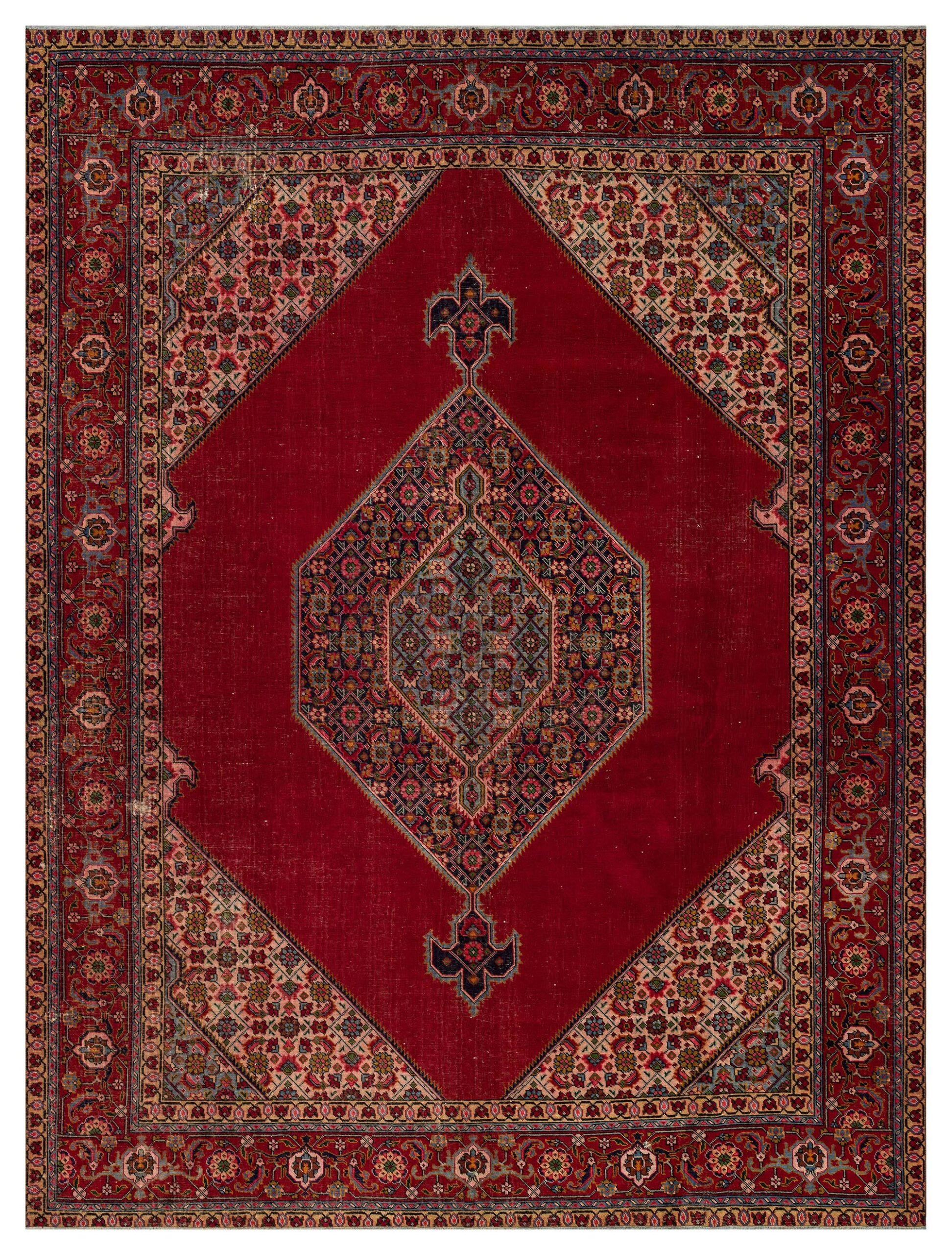 Handmade Bohemian Iranian Rug - SKU 9998 - Detail View