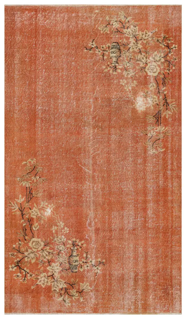 Vintage Hand-Woven Wool Rug - SKU 10129 - Detail View