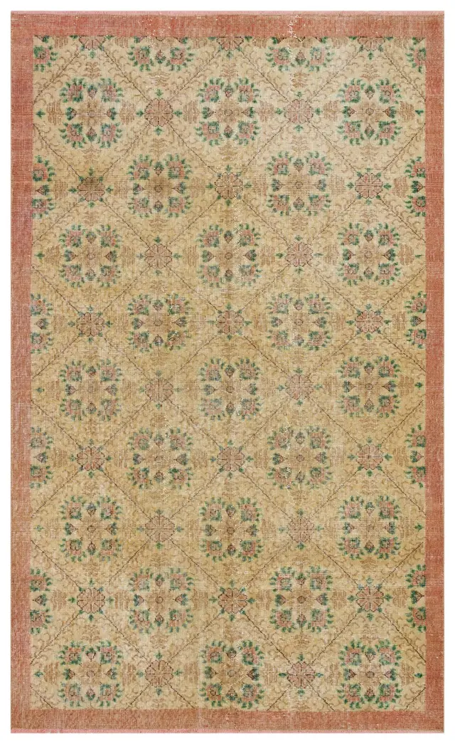 Vintage Hand-Woven Wool Rug - SKU 10139 - Detail View