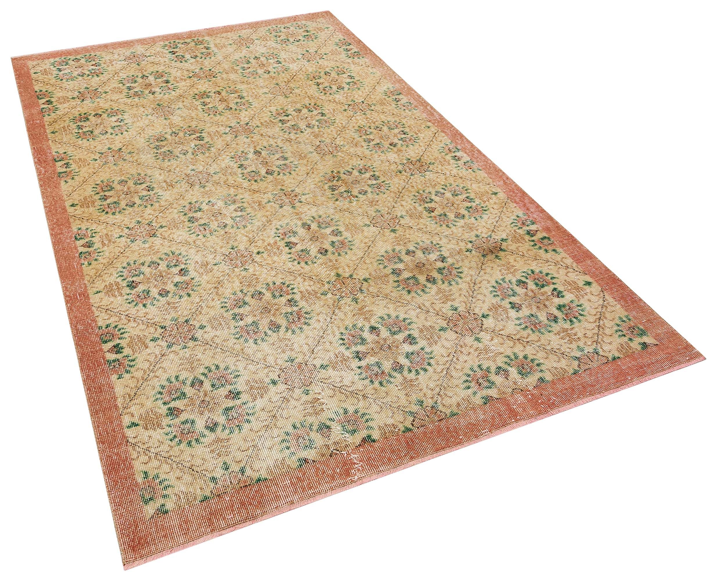 Vintage Hand-Woven Wool Rug, Handmade rug, cotton wool/weave, size 154 × 253 cm, from Yahyalı, SKU 10139