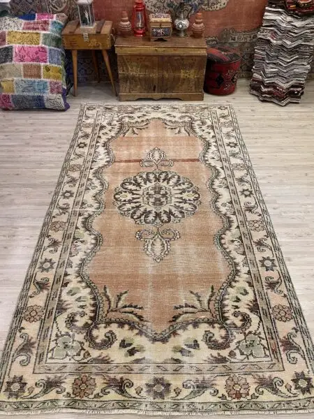 Vintage Distressed Rug - SKU 10210 - Detail View