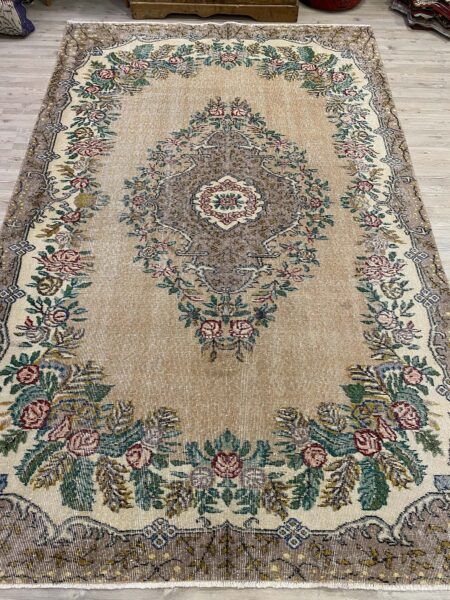 Distressed Vintage Rug - SKU 10214 - Detail View