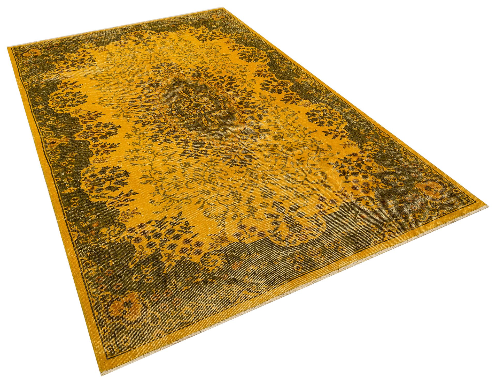 The Melancholy of Times Past: Distressed Vintage Rug, Handmade rug, wool & silk wool/weave, size 172 × 266 cm, from Kayseri, SKU 10247