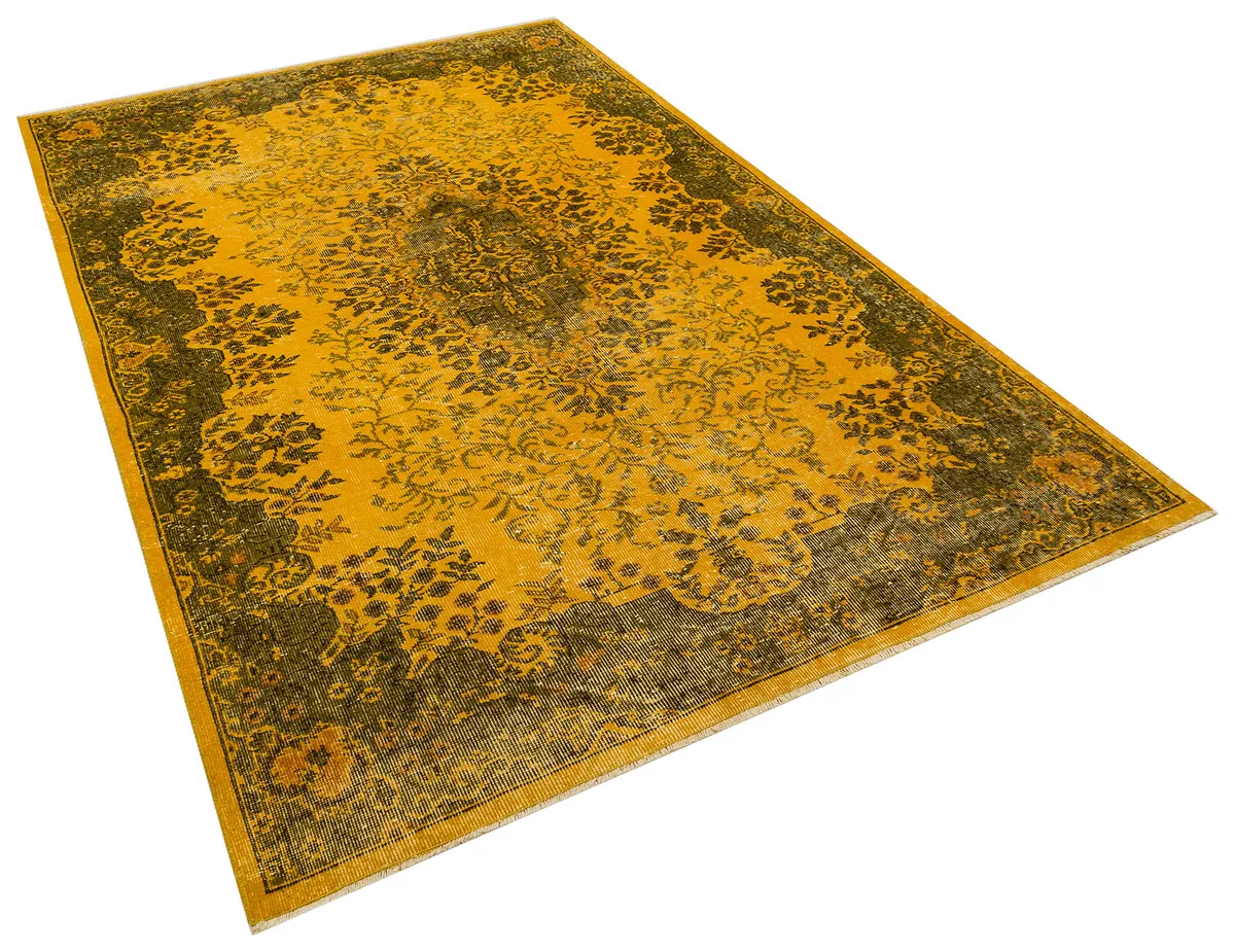 The Melancholy of Times Past: Distressed Vintage Rug, Handmade rug, wool & silk wool/weave, size 172 × 266 cm, from Kayseri, SKU 10247