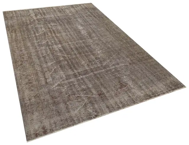 Unique Vintage Distressed Rug, Handmade rug, wool & cotton wool/weave, size 161 × 255 cm, from Isparta, SKU 10363