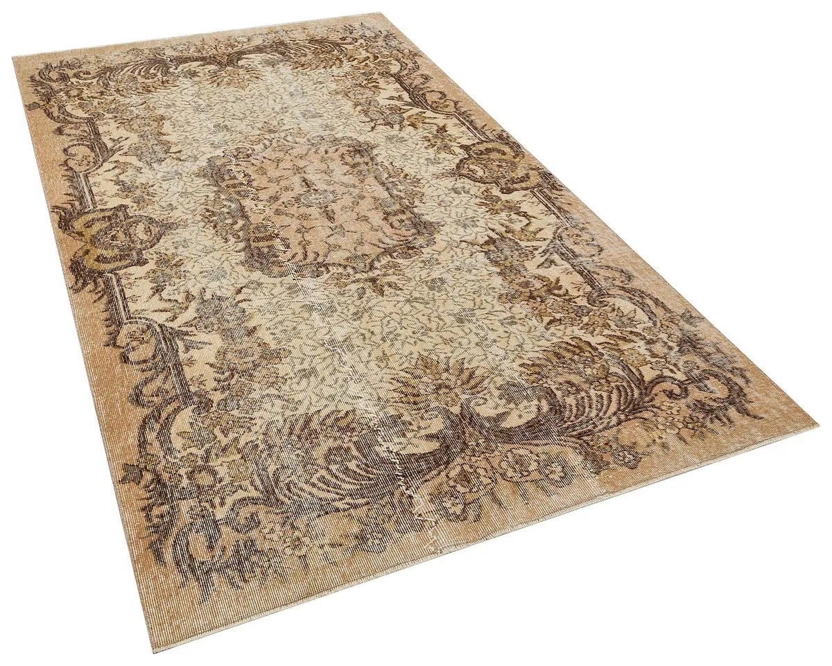 Handwoven Vintage Distressed Rug, Handmade rug, cotton wool/weave, size 158 × 255 cm, from Anatolia, SKU 10388