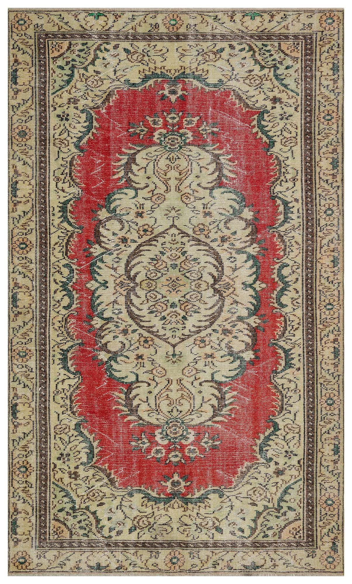 Distressed Vintage Rug - SKU 10400 - Detail View