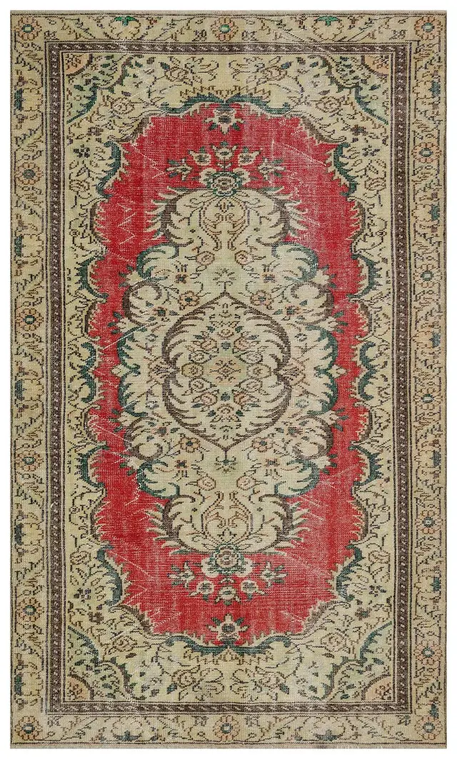 Distressed Vintage Rug - SKU 10400 - Detail View