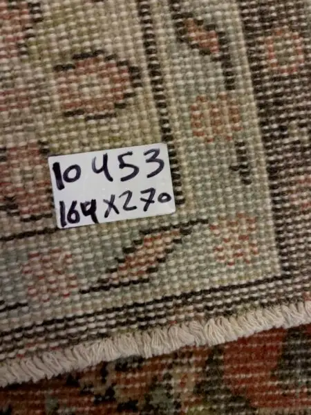Distressed Handwoven Vintage Rug - SKU 10453 - Detail View