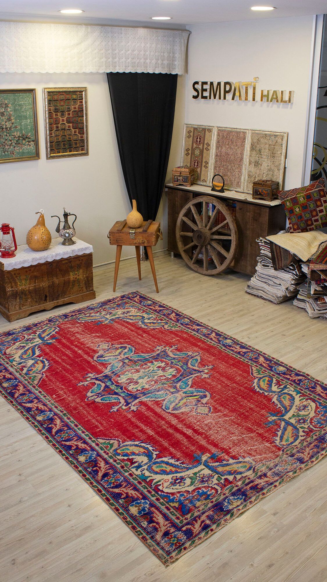 Handwoven Rug Dye-Dyed, Handmade rug, wool, cotton & silk wool/weave, size 185 × 275 cm, from Gördes, SKU 10498