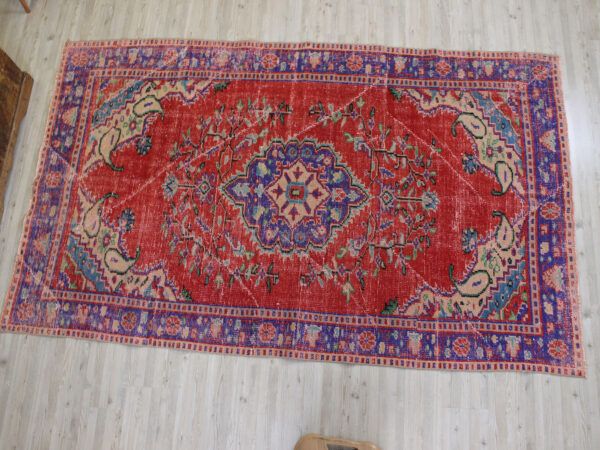 Vintage Handwoven Wool Rug - SKU 10537 - Detail View