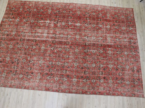 Vintage Handmade Rug, Distressed - SKU 10540 - Detail View