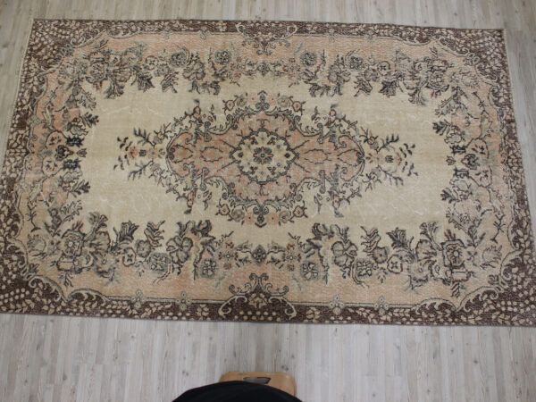 Vintage Handmade Wool Rug - SKU 10541 - Detail View