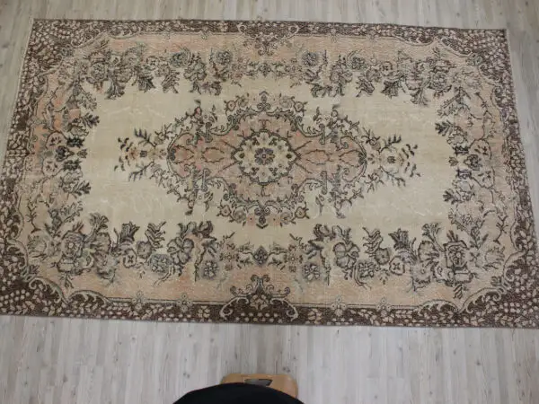 Vintage Handmade Wool Rug - SKU 10541 - Detail View
